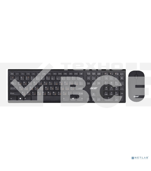 Комплект клавиатура и мышь Acer OKR030 [ZL.KBDEE.005] Combo wilreless USB slim black
