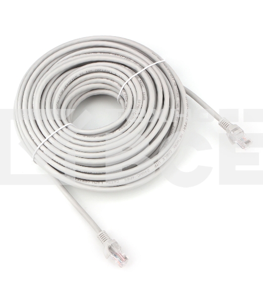 Патч-корд LSZH UTP Cablexpert PP31-20M кат.5e, 20м, литой, многожильный (серый)