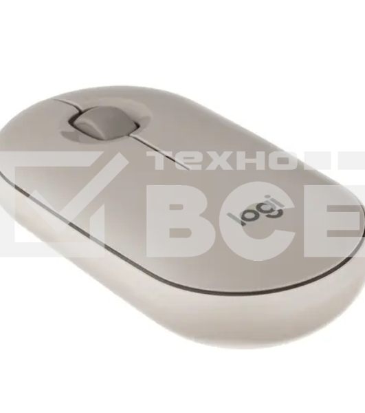Мышь беспроводная Logitech Pebble M350 серый, 1000 dpi, радиоканал, Bluetooth, USB, кнопки - 3