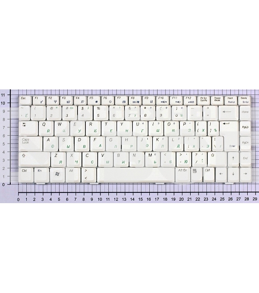 Клавиатура для ноутбука Asus W5 W6 W7 белый