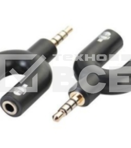 Разетвитель наушники и микрофон mini jack