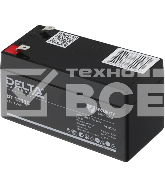 Батарея Delta DT 12012 (12V, 1.2Ah)