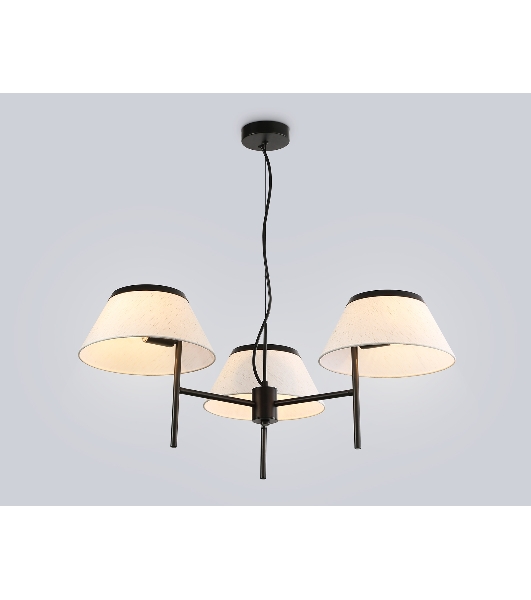 Светильник Ambrella light LH72451/3 BK/WH черный/белый Е14/3 max 40W D800*290-1080