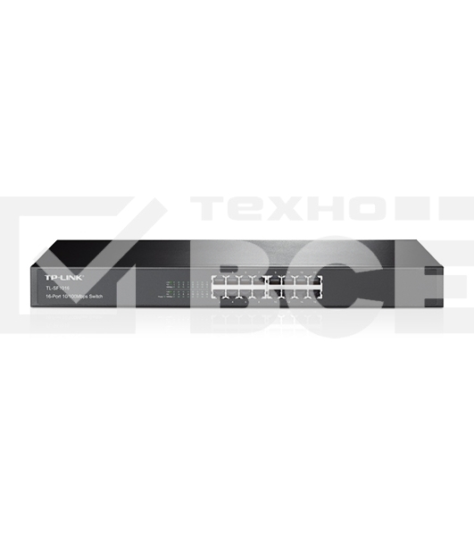 Сетевой коммутатор TP-Link SMB TL-SF1016 Коммутатор 16-port 10/100M Desktop Switch, 16 10/100M RJ45 ports, Plastic case