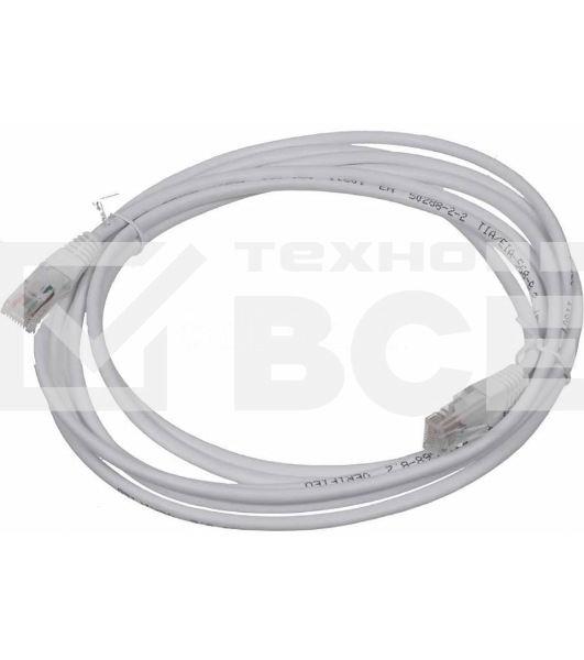 Патч-корд Lanmaster UTP RJ-45 (m)-RJ-45 (m) cat5E 3м белый 