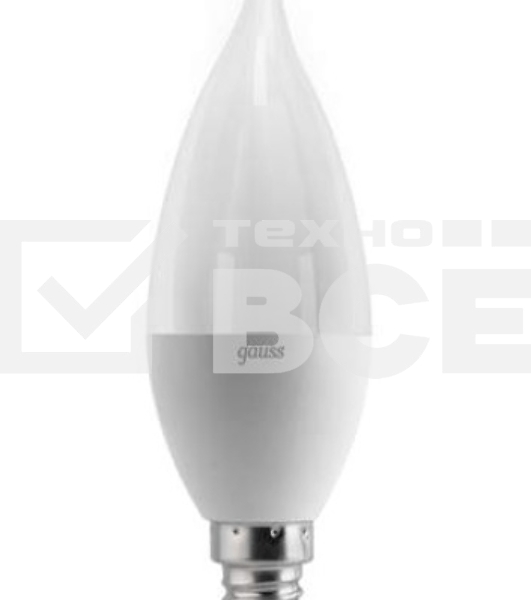 Лампа светодиодная GAUSS 104101107LED Candle tailed E14 6.5W 2700K