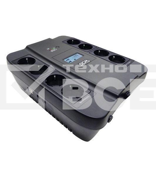 Источник бесперебойного питания Powercom Spider SPD-550U LCD 330Вт 550ВА черный