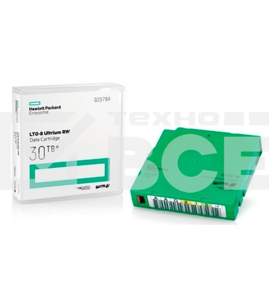 Картриджи HPE LTO-8 30TB RW Non Cust Lbl 20 Crtg