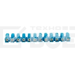 Клеммная винтовая колодка KВ-6 2,5-6, ток 6 A, полиэтилен синий Rexant (10 шт./уп.), фото2