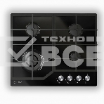 Панель варочная LEX GVG 640-1 BLгазовая 1000-3500Вт 4конфорки газ контроль, фото2