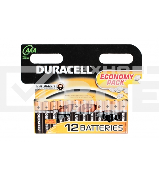Батарейка Duracell LR03-12BL BASIC AAA (12 шт. в уп-ке)