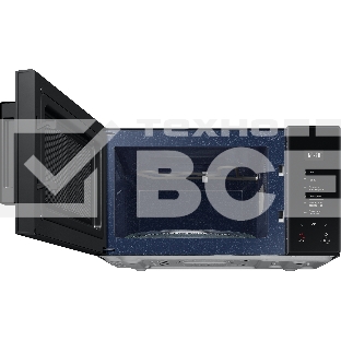 Микроволновая печь Samsung MG23T5018AK/BW черный, 23 л, 800 Вт, переключатели - сенсор