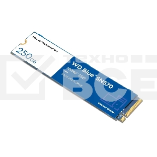 Накопитель SSD WD Blue SN570 WDS250G3B0C, 250Gb, PCIe 3.0 x4, M.2 2280, NVMe, R/W 3300/1200
