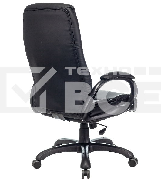Кресло руководителя Бюрократ CH-S840N/BLACK черный, эко.кожа, крестов. пластик
