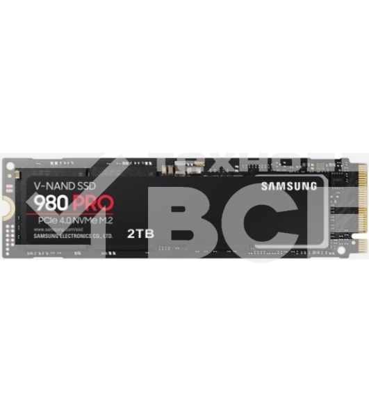 Накопитель SSD Samsung 980 PRO, 2TB, PCIe 4.0 x4, M.2 2280, NVMe, R/W 7000/5000
