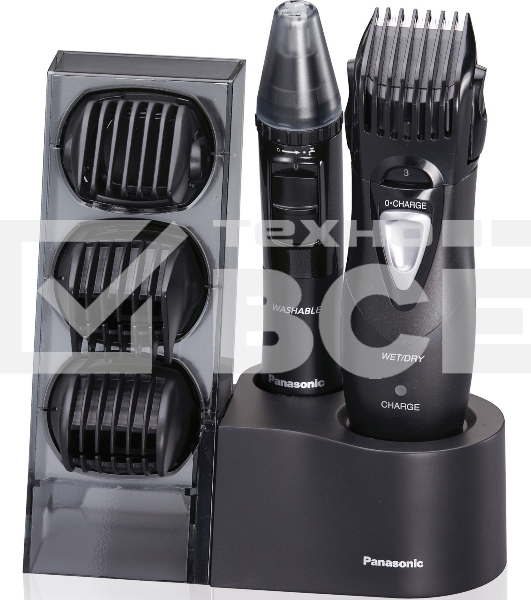 Триммер Panasonic ER-GY10CM504 черный 1Вт (насадок в компл:3шт)