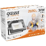 Прожектор светодиодный GAUSS 613527130 LED 30W 2000lm IP65 3000К черный 1/60, фото4