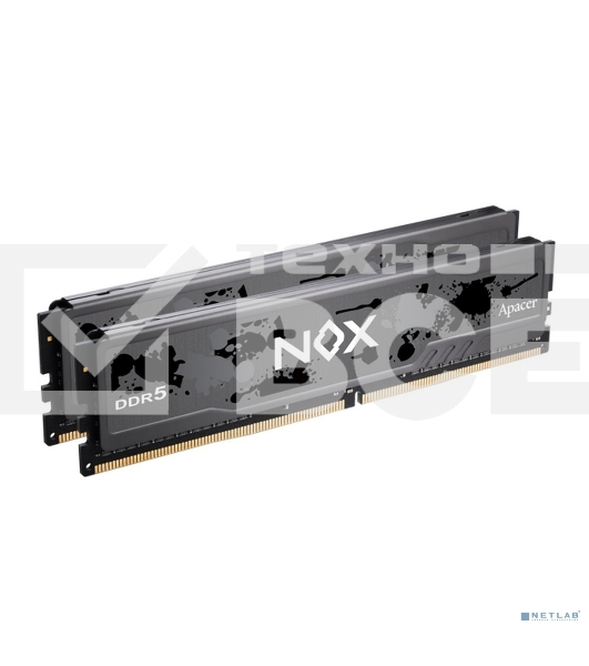 Оперативная память Apacer Nox, DDR5, 32GB (2x16GB), 5600MHz, CL40, DIMM, радиатор, черный