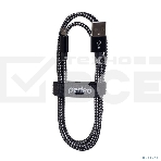 Кабель PERFEO USB2.0 A вилка - Micro USB вилка, черно-белый, 1 м. (U4801), фото 1