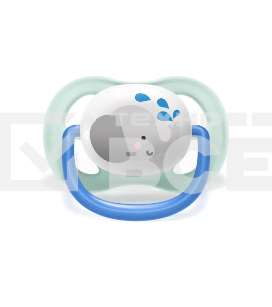 Соска-пустышка Philips Avent SCF080/05 Слон/Пингвин, 0-6 мес, 2 шт, для мальчиков