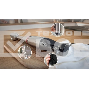 Блендер погружной Bosch MSM6M8X1, 1200Вт, нержавеющая сталь/черный