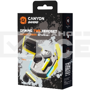 Наушники игровые CANYON headset Doublebee GTWS-2 Gaming Yellow
