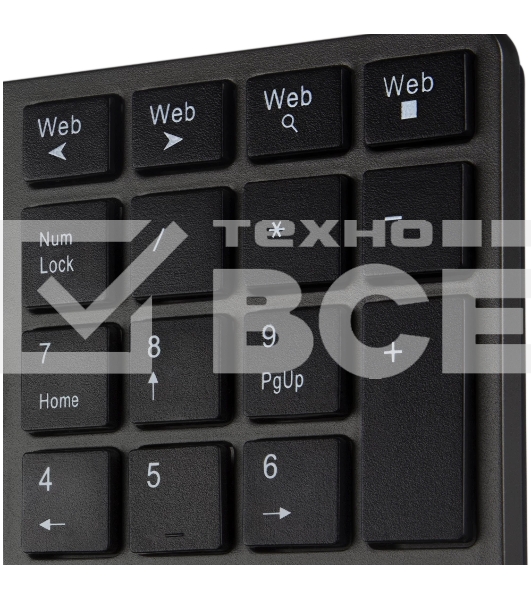 Клавиатура SVEN KB-E5300W беспроводная USB чёрный