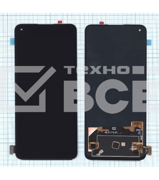 Дисплей для Realme GT Neo 3T в сборе с тачскрином черный