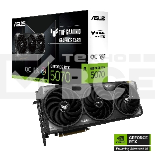Видеокарта ASUS TUF-RTX5070-O12G-GAMINGRTX5070,HDMI*2,DP*3,12G,D7; 90YV0LZ0-M0NA00
