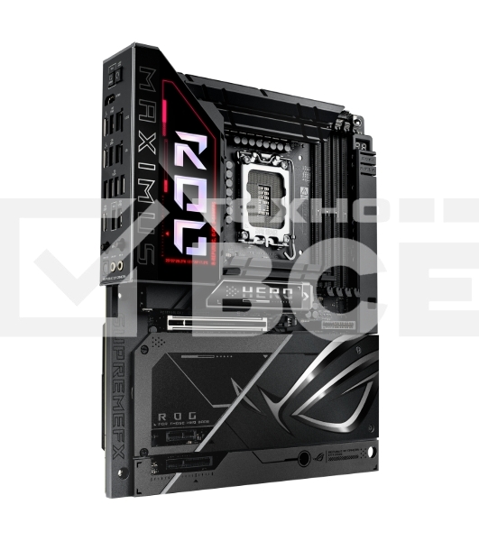 Материнская плата ASUS ROG MAXIMUS Z890 HERO BTF, LGA1851, Intel Z890, 4xDDR5, 4xSATA, 6xM.2, 1xPCIe 5.0 x16, 1xPCIe 4.0 x4, 1xPCIe x1, 1xHDMI, 2xUSB-C (Thunderbolt 4), 1xUSB-C 3.2 Gen 2, 4xUSB-A 3.2 Gen 2, 4xUSB-A 3.2 Gen 1, 2x2.5Gb LAN, Wi-Fi 7, Bluetoo