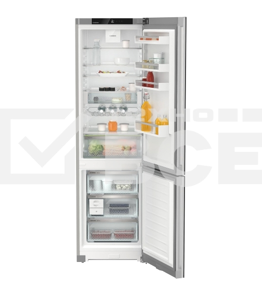 Холодильник Liebherr CNgbc 5723-22 001 серебристый двухкамерный 266/100л морозилка снизу