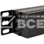 Блок распределения питания Rexant для 19' шкафов, горизонтальный, 8 розеток СЕЕ 7/4, 10A, выкл, алюм корп, шнур 2м, вилка C14, фото4