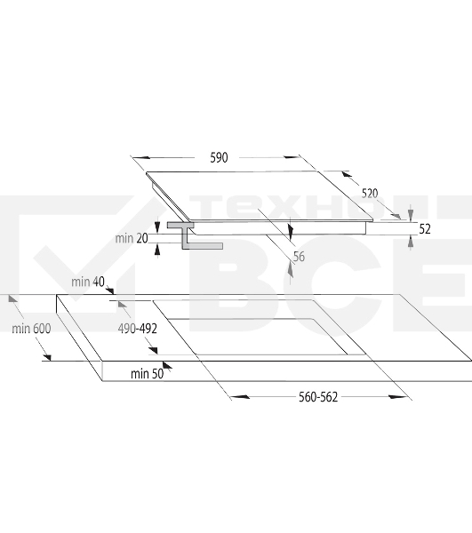 Встраиваемые индукционные панели Gorenje ISC645BSC Вид: индукционная, Тип установки: независимая, : черный, Материал варочной поверхности: стеклокерамика, Общее число конфорок: 4