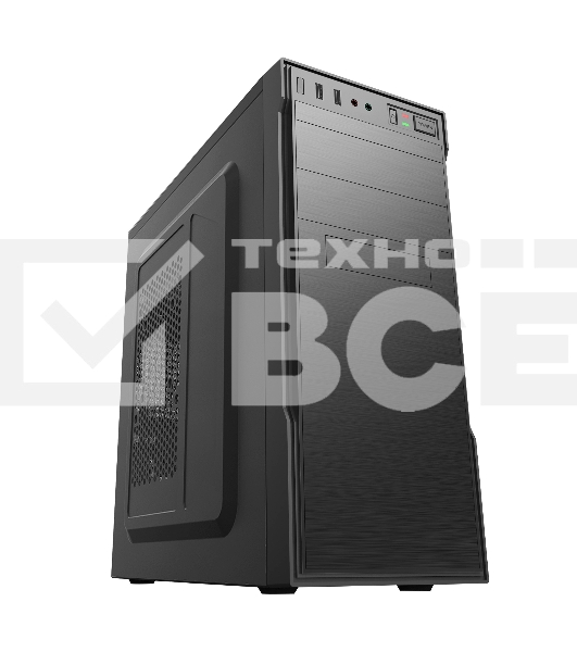 Компьютерный корпус с блоком питания 450Вт./Case Forza ATX, 450W, 1xUSB 2.0+1xUSB 3.0, Black, w/o FAN, 8 см fan PSU, power cord