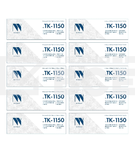 Картридж NVP совместимый NV-TK-1150-SET10 для Kyocera M2135dn/M2635dn/M2735dw/P2235dn/P2235dw (3000k) (10 шт)