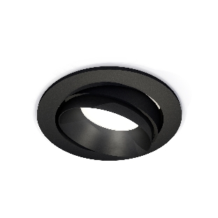 Комплект встраиваемого поворотного светильника Ambrella light XC7652021 SBK/PBK черный песок/черный полированный MR16 GU5.3 (C7652, N7031)