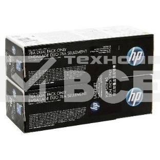 Картридж лазерный двойная упаковка HP CE278AF/CE278AD черный для LJ 1566/1606dn/1536dnf (2 х 2100 стр)