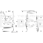 Кресло офисное Бюрократ T-8010-LOW-V/IVORY слоновая кость, искусственная кожа, на полозьях, фото9