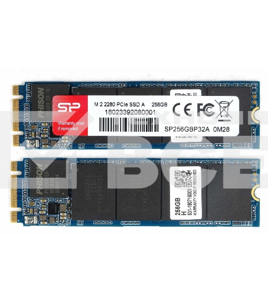 Накопитель SSD Silicon Power M-Series, 256Gb, PCIe 3.0 x4, M.2 2280, NVMe, R/W 2200/1600