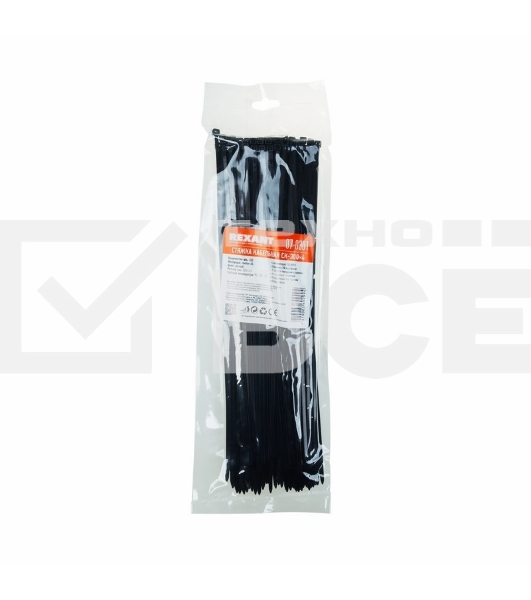 Хомут Rexant (07-0301) nylon 3.6 х 300 мм 100 шт черный