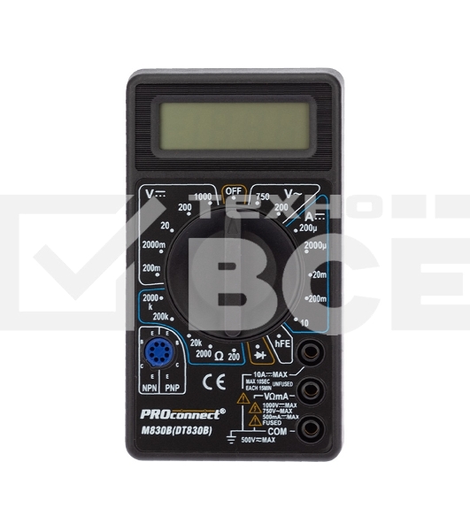 Портативный мультиметр M830B (DT830B) PROconnect