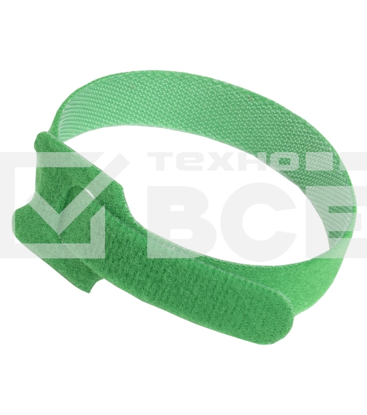 Хомут-липучка ITK HKVG-W14-L135 135x14мм (упак:100шт) полиамид внешний (-40/+80) зеленый