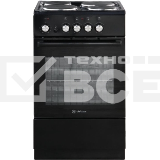 Электрическая плита De Luxe 5004.18э-011 черный глянец