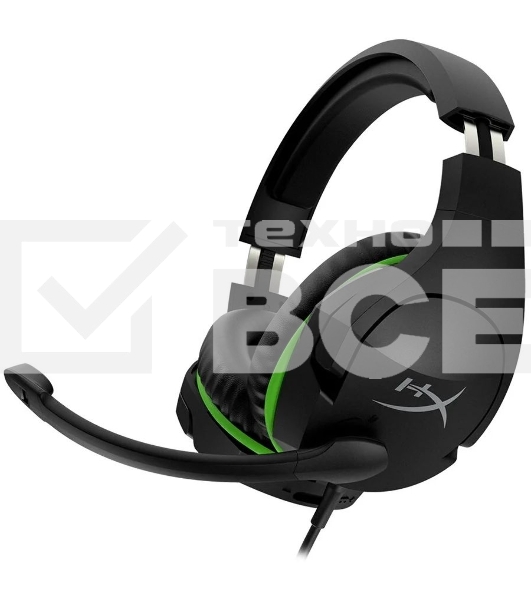Гарнитура проводная HyperX Cloud Stinger черный/зеленый для: Xbox Series/One (4P5K1AA)