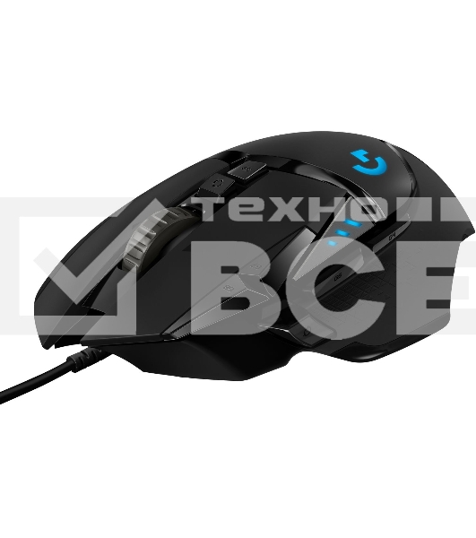 Мышь проводная Logitech G502 HERO черный, 25600 dpi, USB, кнопки - 11