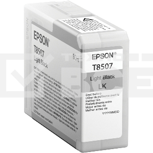 Картридж струйный EPSON T8507 серый (80 мл) для SureColor SC-P800