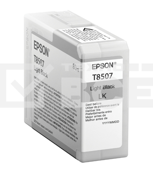Картридж струйный EPSON T8507 серый (80 мл) для SureColor SC-P800