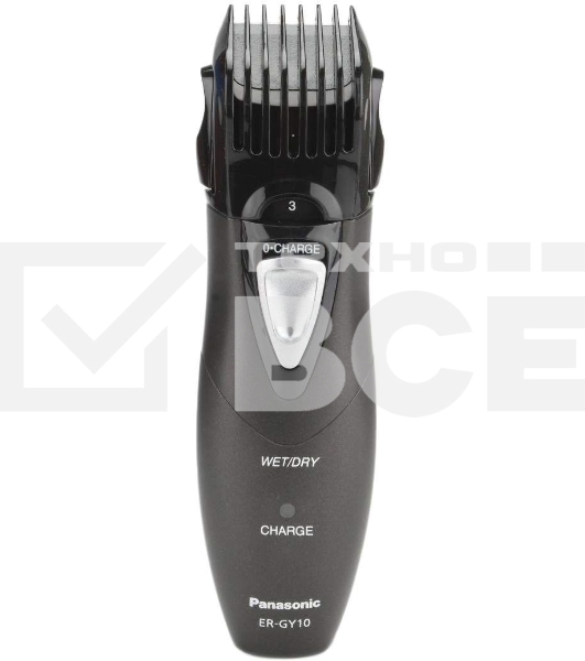 Триммер Panasonic ER-GY10CM504 черный 1Вт (насадок в компл:3шт)