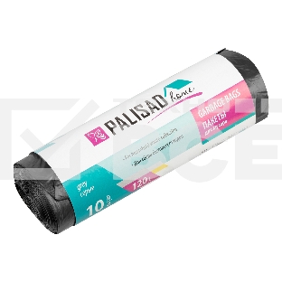 Пакеты для мусора Home Palisad 120 л x 10 шт. серые
