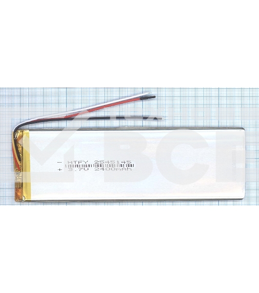 Аккумулятор Li-Pol (батарея) 2.5*45*145мм 3pin 3.7V/2400mAh